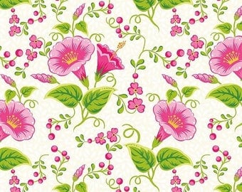 Sale Primavera Main in Ivory Cotton Fabric by Patty Young for Riley Blake
