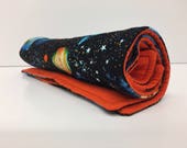 Burp Rag - Set of 2 Burp Cloths - Baby Spit Up Rag - Receiving Blanket - New Mom Gift - Baby Shower Gift - Baby Rag - Space