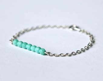 Delicate turquoise bracelet | Dainty bracelet | Turquoise bracelet | Summer bracelet | Gift for her | Bridesmaid gift