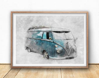 Vw art | Etsy