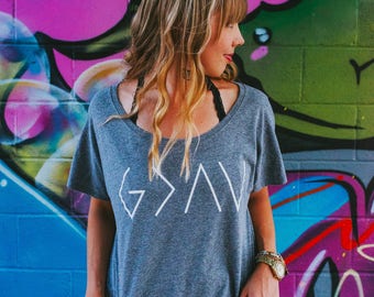 God is Greater Than The Highs and Lows, God is Greater Than The Ups and Downs, God is Greater Tee, God is Greater Dolman