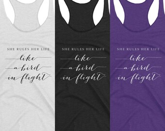 Stevie Nicks Tank Top Rhiannon Calligraphy Print Inspirational Quote Tee Shirt, Gypsy Boho Fleetwood Mac Many Colors Womens XS S M L XL