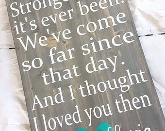 Wedding song sign, First dance lyrics, Lyrics sign, Song lyrics, Wood sign, Rustic sign, Home decor, Wedding gift, Anniversary gift