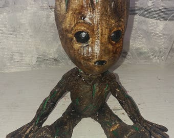 Baby Groot Resin Statue