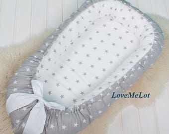 Lovely double-sided Baby Nest for newborn, silent night babynest, sleep bed, cot, baby nest pattern, sleep nest, co sleeper