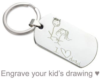Personalized gift - handwriting keychain, gift for mom, gift for dad, Christmas gift for him, gift for grandpa, Birthday gift ideas