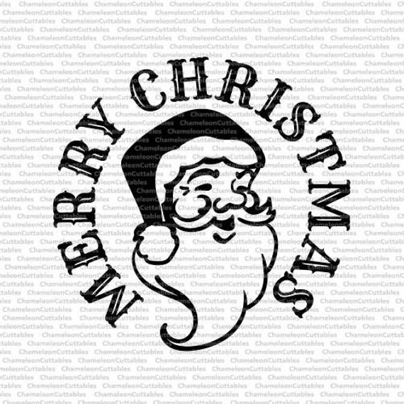 Download Merry Christmas Santa file svg vector circle round cut