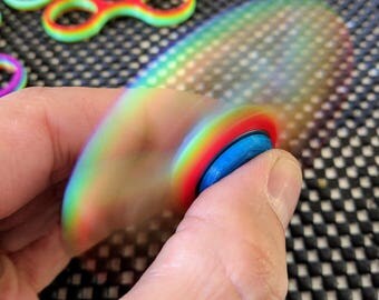 Fidget spinner toy - rainbow spinner / hand spinner / stress toy / spin toy / pocket spinner / everydaycarry