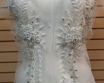 applique rhinestone beaded dress designer body swarovski shine