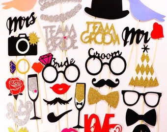 Clipart Glasses Printables Party Wedding Photo Booth