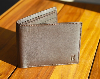 Leather Wallet Slim RFID Blocking Wallets For Mens Wallet Bifold Wallet Leather Wallets Anniversary Gift