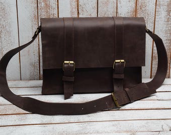 Messenger bag laptop bag leahter bag for men leather messanger Shoulder Bag brother gift Leather Satchel Bag Men Messenger Bag