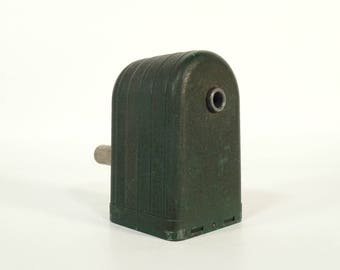 Vintage Pencil Sharpener / Mechanical Sharpener / Vintage Manual Sharpener / Hand Crank Pencil Sharpener / Vintage Office Decor