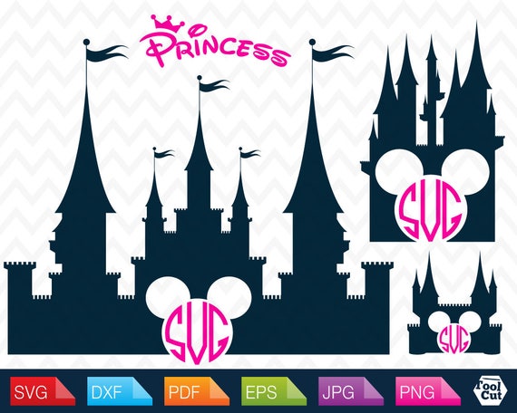 Download Disney Castle Svg Disney Castle Monogram Frame Svg Cinderella