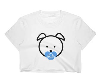 Puppy Pup Pacifier Binkie Princess Daddy Dom DDLG ABDL Little Cum Slut Baby BDSM Choker Day Collar Adult Onesie Pastel Goth Top