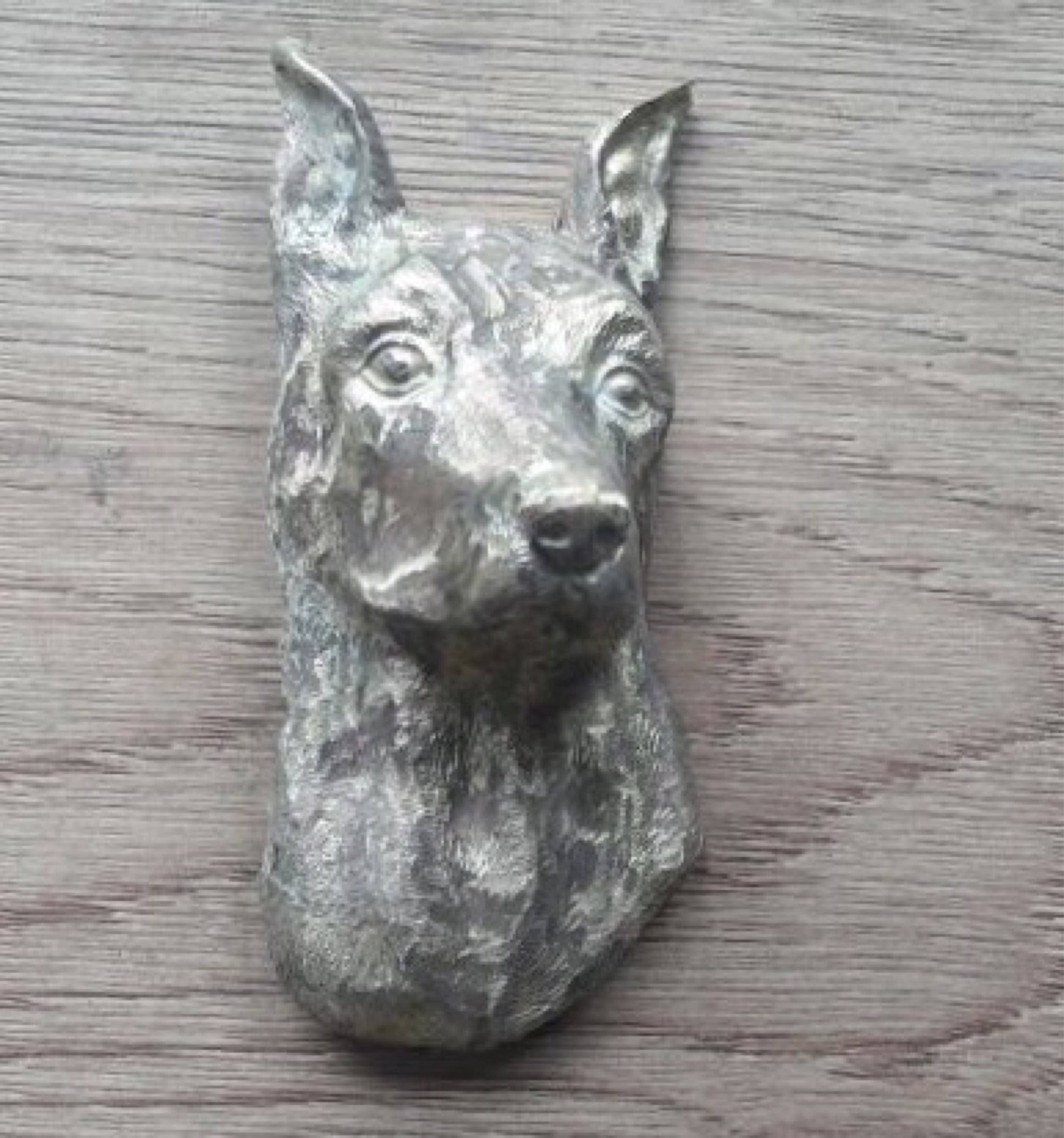 doberman sculpture