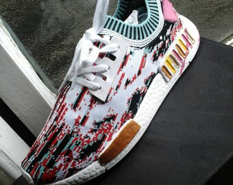 Custom Gucci,Gucci,Gucci Glitch,Gucci Adidas,Adidas Sneakers,Custom,Raw Shoes Authentic Men's Trainers