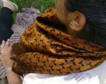 Free shipping! 100% pure raw silk scarf,Neck scarf,square scarf