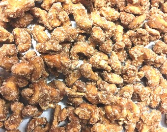 Frosted Cinnamon Sugar Cashews Candied Cashews 8 Ounces