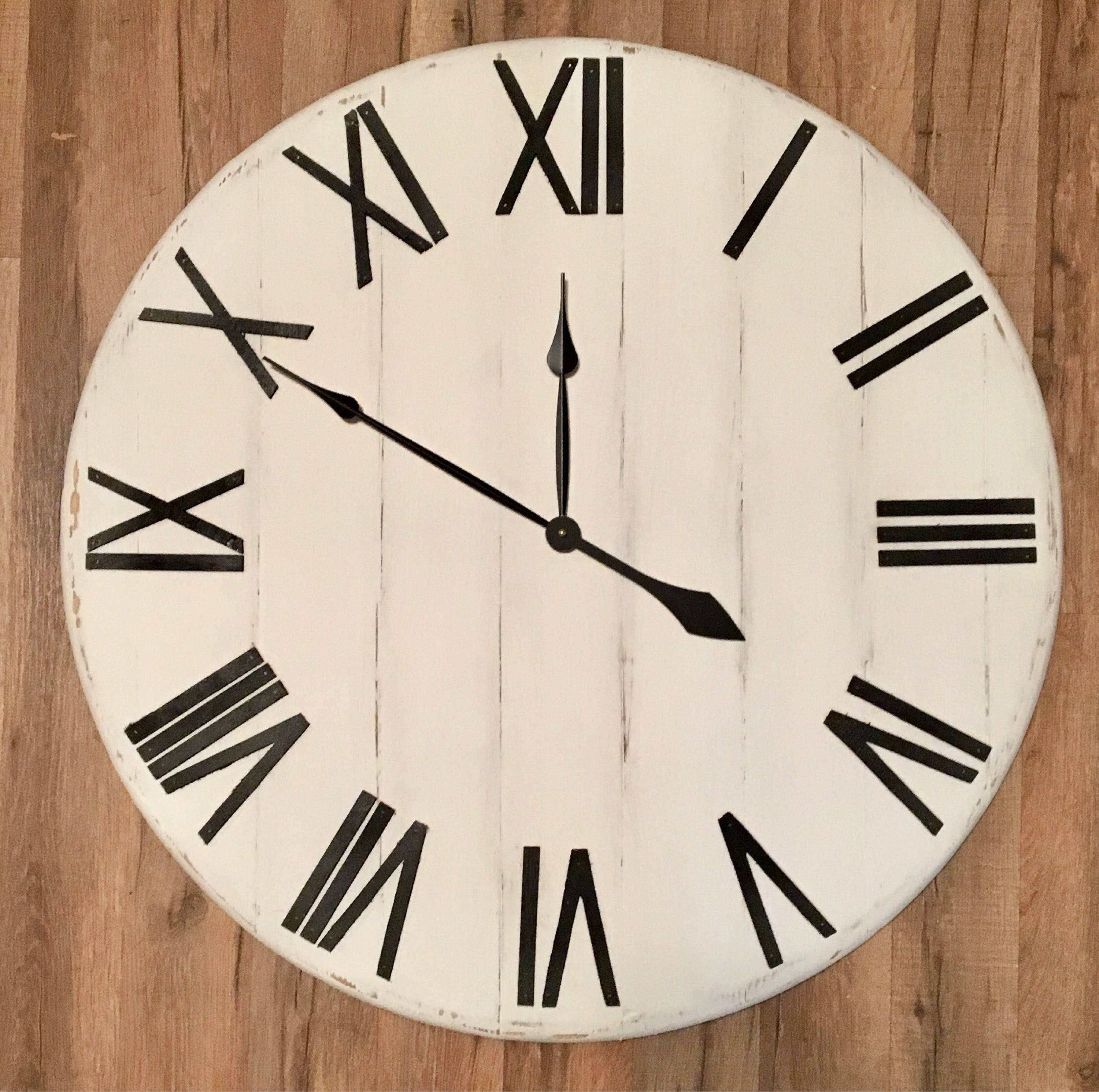 36 Clock Farmhouse Decor Rustic Wall Clock Wall