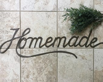 Magnolia Style "Homemade" Metal Sign