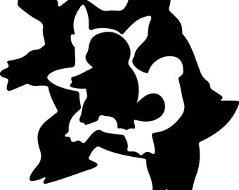 Download Pokemon silhouette | Etsy