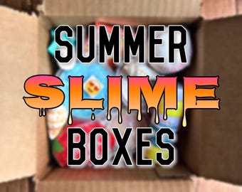 Summer slime boxes
