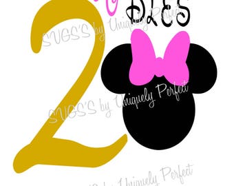 Minnie mouse birthday svg | Etsy