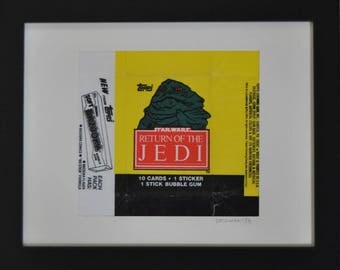 Vintage 1983 Artwork: Return of the Jedi (Jabba The Hutt)