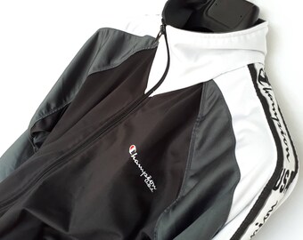 Jacket CHAMPION 90's black and white M