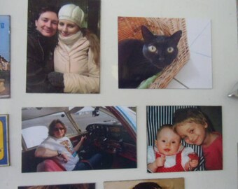 Magnets from photos, logos, brands etc.