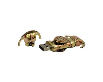Steampunk USB flash drive 32GB stick Fidget Spinner Hand Stress Reliever Fidget spinner toy Anxiety Fidget Gadget Personalized Toy