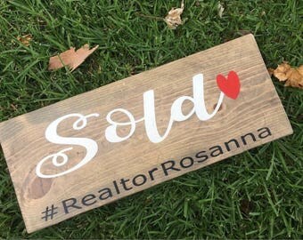 Realtor sold sign | Etsy