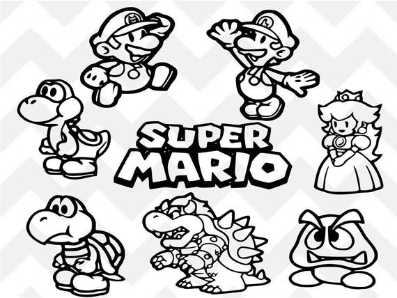 Free Free 303 Silhouette Super Mario Svg Free SVG PNG EPS DXF File