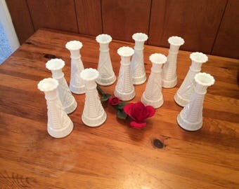 Vintage Milk Glass vases
