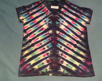 tie dye t shirt adult medium"rainbow xylophone"
