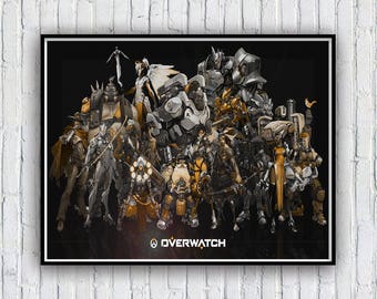 Overwatch Poster, Overwatch Poster Print, Available in 4 sizes