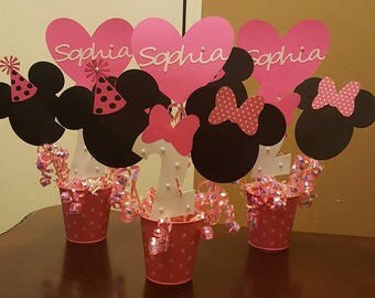 Minnie mouse party decorations | Etsy
