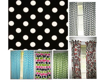 Polka Dots Modern Window Treatments,kitchen curtains,bedroom curtains,home decor,nursery decor,custom curtains,window valance,michael miller