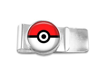 Pokemon money clip pokeball money clip pokemon money clip wedding party gift mens money clip custom photo money clip groomsmen gift