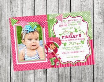 Strawberry Shortcake Invitation