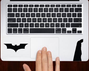 Batman With Symbol Macbook Keyboard Trackpad Decal Stickers Mac Sizes 13 / 15 / 17 Laptop