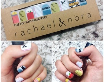 School Nail Wraps