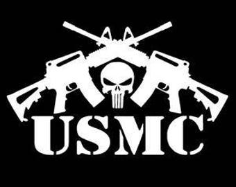 America Skull Vinyl Car Window Decal Sticker | USA Decal