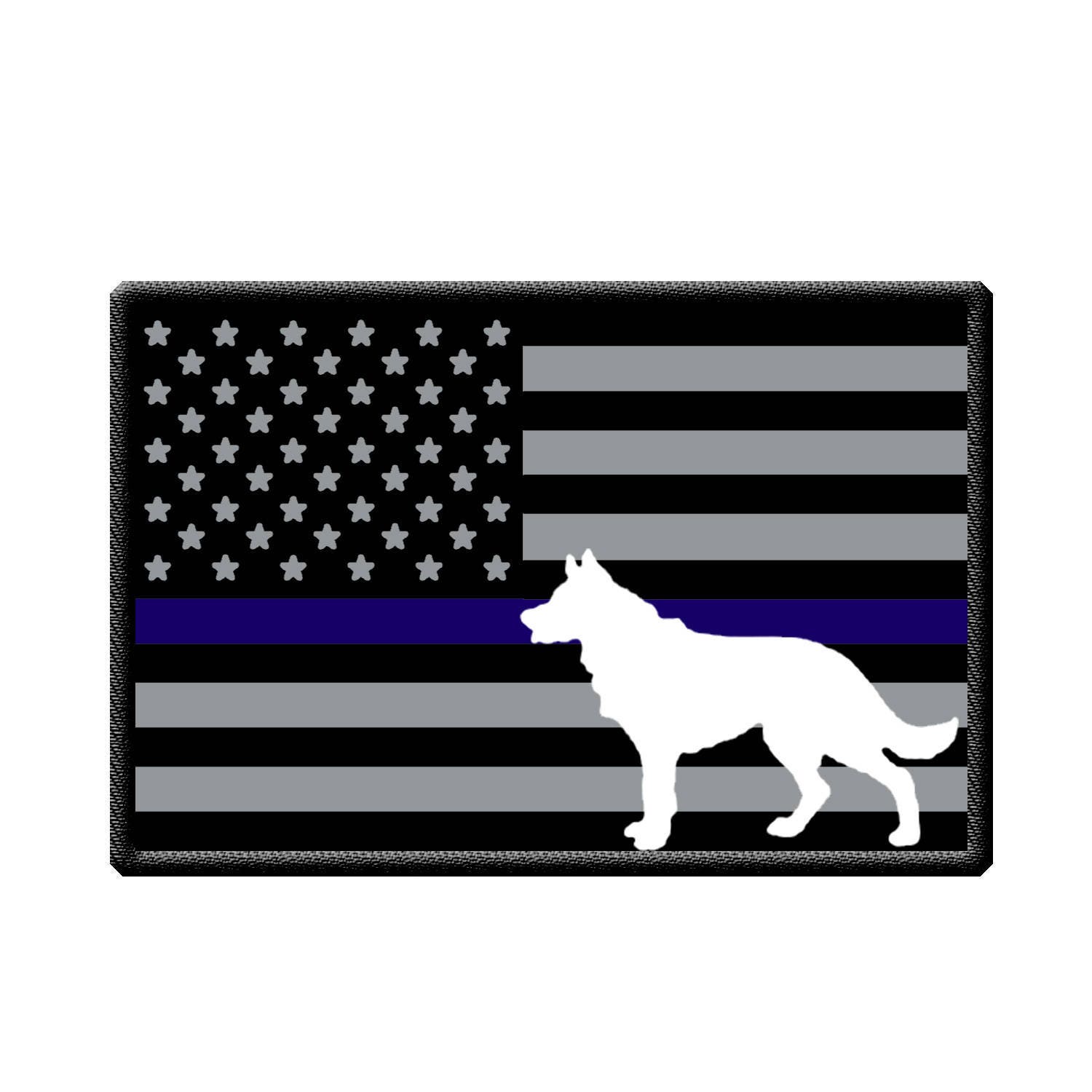 Police K 9 Usa Flag With Think Blue Line And K 9 Sticker