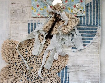 Tablet Cover Cutter Quilt Tablet Case Quilted Tablet Cover Upcycled Antique Linens