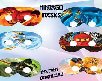 Ninjago eyes masks, Ninjago masks, Ninjago eyes party, Ninjago eyes birthday - Instant Download