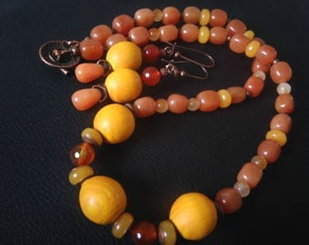 Necklace and earrings: sunny Nature