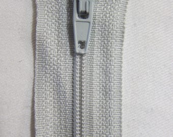 Closure zipper 20 cm not separable gray