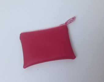 RETRO purse faux leather fuschia